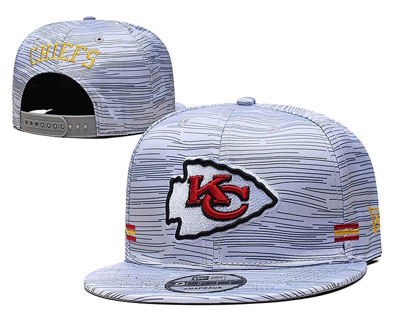 2021 NFL Kansas City Chiefs Hat TX604->->Sports Caps